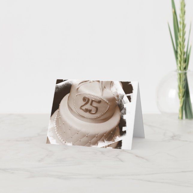 Cartões de nota de prata do aniversário (Frente)