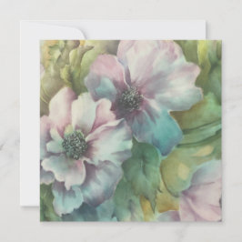 Cartões de Nota de Rosa de Inverno em Aquarela