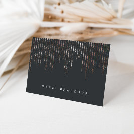 Cartões de Nota de rosa Dourado