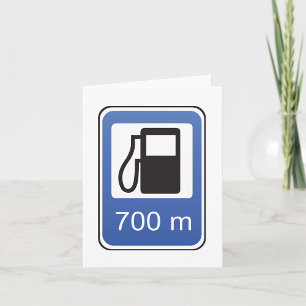 Cartões de Nota de Sinalização Rodoviária de Estaç