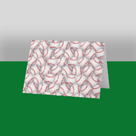 Cartões de nota do basebol do tema dos esportes