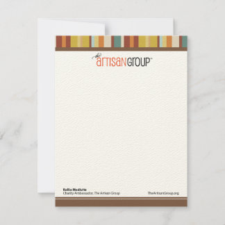 Cartões de Nota do Grupo Artisan (Kellie)