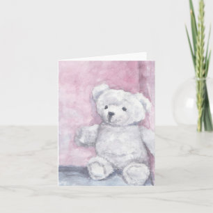 Cartões de Nota do Urso de Estanque com Aquarela, 
