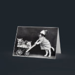 Cartões de nota dos filhotes de cachorro e dos<br><div class="desc">Apenas uma de uma série bonito de cartões de nota que caracterizam imagens do vintage dos filhotes de cachorro e dos gatinhos vestidos como seres humanos e em situações humanas. Todos nossos cartões de nota são deixados vazios para o permitir de criar sua própria mensagem</div>