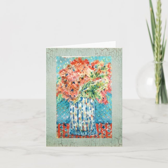 Cartões de nota florais Sparkling (Frente)