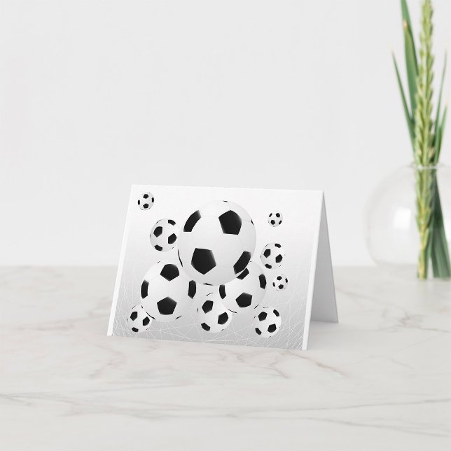 Cartões de nota múltiplos das bolas de futebol (Criador carregado)