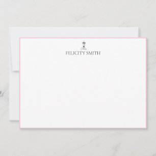 Cartões de Nota Padrão Botânico Moderno Plano Eleg