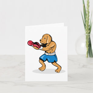 Cartões de Nota para Boxing para Cães