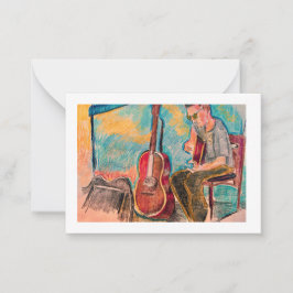 Cartões de Nota para Músicos de Mercado do Agricul