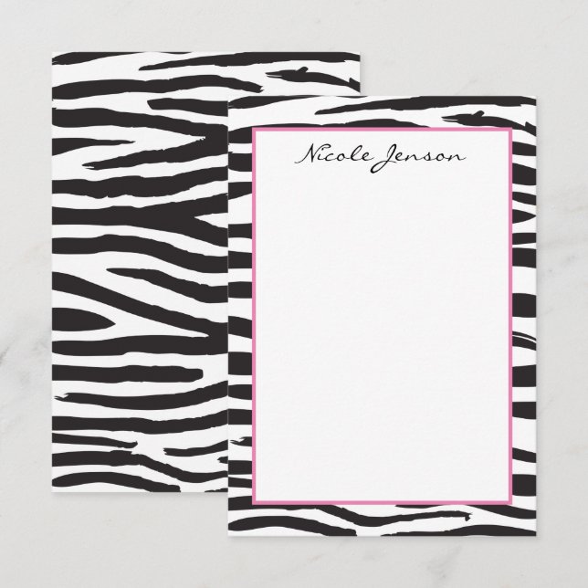 Cartões de Nota Personalizados para Impressão em Z (Frente/Verso)