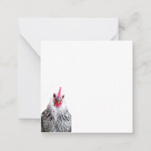 Cartões de Nota Plana Fotográfica Bantam Cute Hen