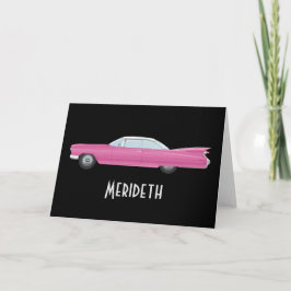 Cartões de nota retros personalizados do carro do