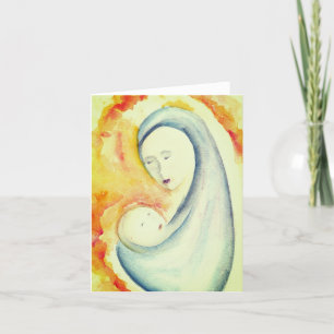 Cartões de notas de vazio Madonna e Child