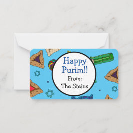 Cartões de Notas Personalizados Feliz Purim