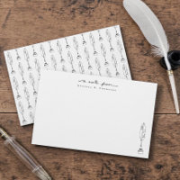 Cartões de Notas Personalizados Papelaria Quill & 