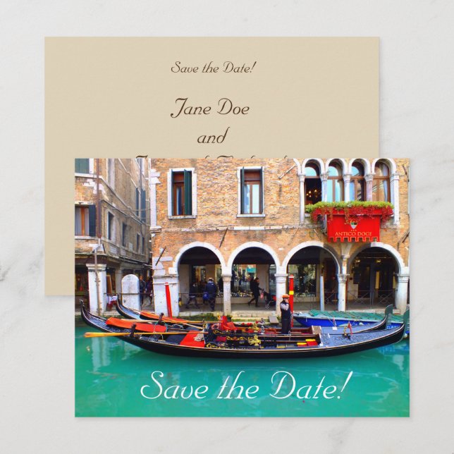 Cartões de Notificação de Salvos de Gôndolas de Ve (Frente/Verso)