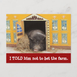 Cartões de Novo Endereço da Casa e do Porco que Mu