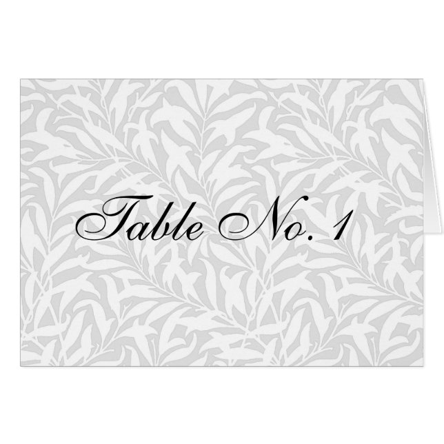 Cartões de Número de Mesa de Casamento (Frente horizontal)