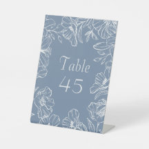 Cartões de Número de Mesa de Casamento Elegantes c