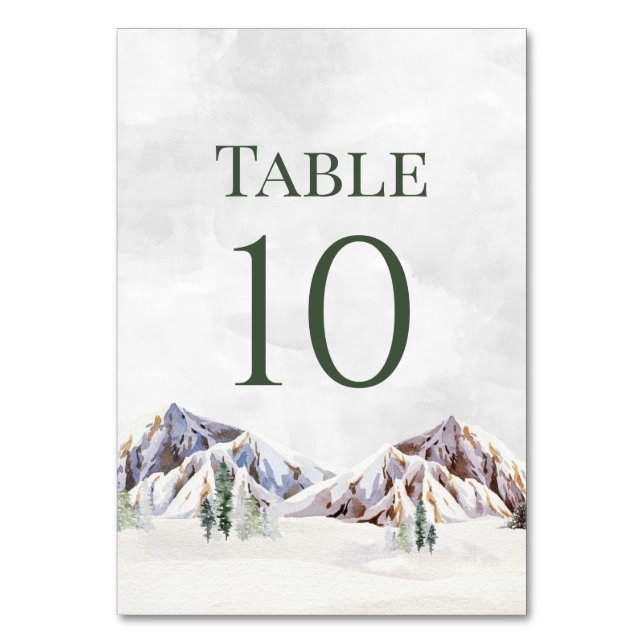 Cartões de Número de Mesa para Casamento Rústico d (Frente)