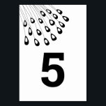 Cartões de Número de Tabela Casada Moderna de Peac<br><div class="desc">Moderno. Mínimo. Esta coleção usa penas de pavão estilizadas para criar um olhar elegante para o seu dia especial. Personalize com os números necessários e adicione ao seu carrinho um cartão de cada vez.</div>