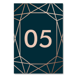 Cartões de Número de Tabela de Casamento de Diaman