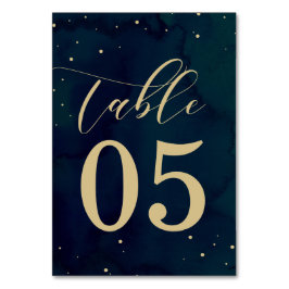 Cartões de Número de Tabela de Casamento no invern