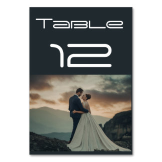 Cartões de Número de Tabela de Fotografias de Casa