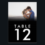 Cartões de Número de Tabela de Fotografias de Casa<br><div class="desc">Carregue a sua fotografia favorita nestes cartões de número da mesa de casamento personalizados. O design é repetido na parte frontal e traseira da placa. Contacte-me se precisar de assistência com o modelo,  eu ficaria feliz em ajudar.</div>