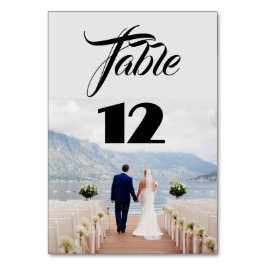 Cartões de Número de Tabela de Fotografias de Casa