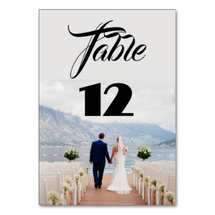 Cartões de Número de Tabela de Fotografias de Casa