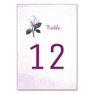 Cartões de Número de Tabela Magnolia