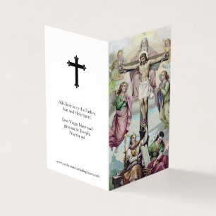 Cartões de Oração Católicos   Crucificação de Jesu