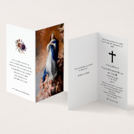 Cartões de Oração Católicos | Immaculate Conceptio