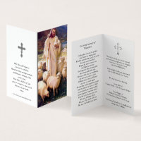 Cartões de Oração Católicos | Jesus Bom Pastor 5