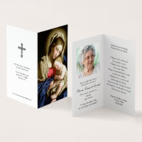 Cartões de Oração Católicos | Madonna e Criança