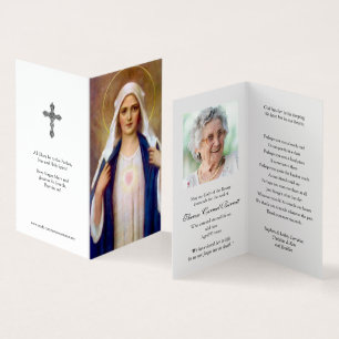 Cartões de Oração Católicos   Mãe Mary 1