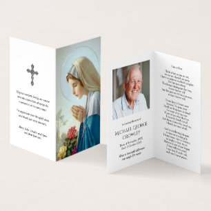 Cartões de Oração Católicos Vierge to Chapelet