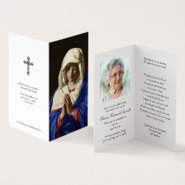 Cartões de Oração Católicos | Virgem na Oração