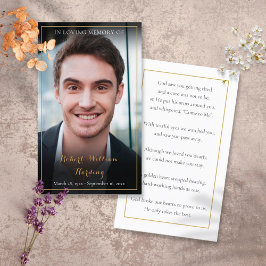 Cartões de Oração de Fotografia do Memorial Funera