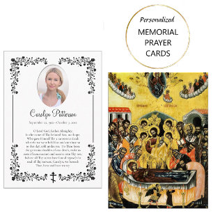 Cartões de oração do canto do Ornamentado de estil