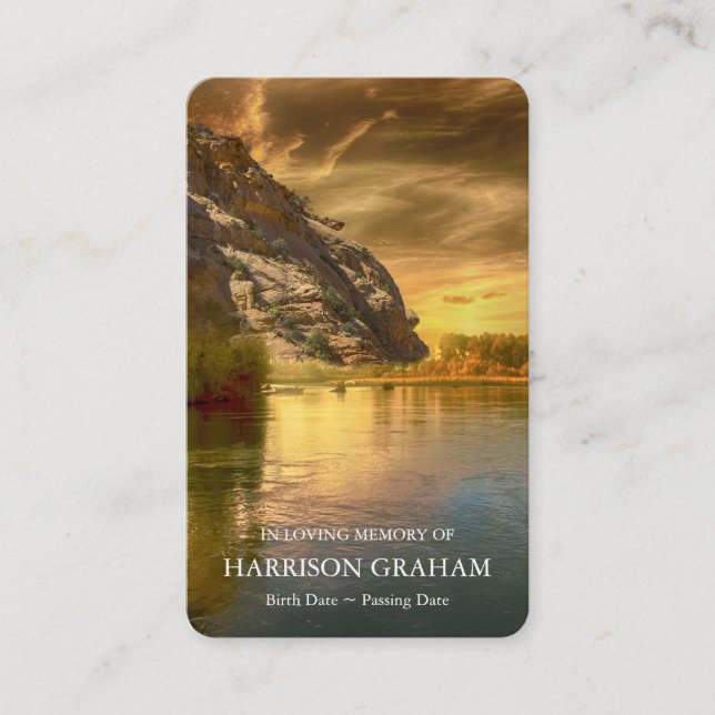 Cartões de Oração | Lago Mountain Deluxe (Frente)