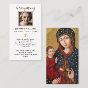 Cartões de Oração Madona Tradicional e Menino Jesu