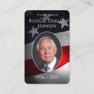 Cartões de Oração Memorial Fotográfica Militar P