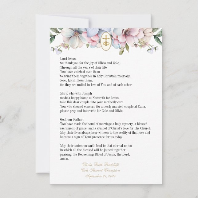 Cartões de Oração Olivia (2) (Frente)