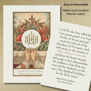 CARTÕES DE ORAÇÃO PERSONALIZADOS DO DOMINGO PRIEST