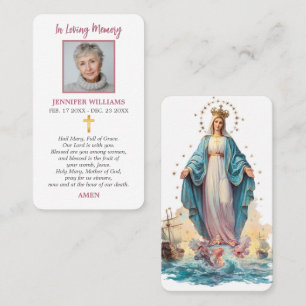 Cartões de Oração Stella Maris Nossa Senhora Estre