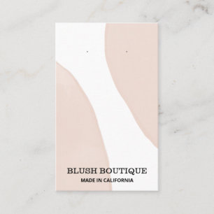 Cartões de ouvido cor-de-rosa Abstrato moderno