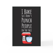 Cartões de Padeiro Divertido Assar Cozinheiro Comi