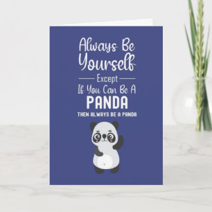 Cartões de Panda Fofos Humor de Animal Engraçado A